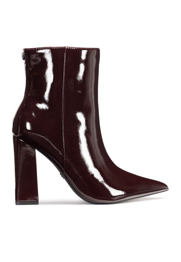 Nine West Botki WFA2829-1 Bordowy. Kolor: czerwony. Materiał: materiał