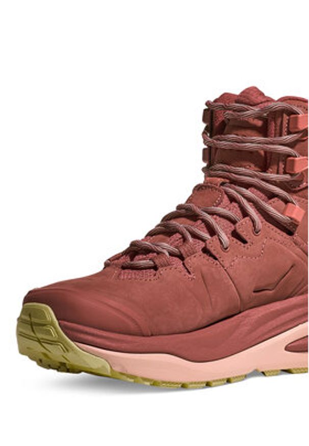 HOKA - Hoka Trekkingi Kaha 3 GTX 1162531 Bordowy. Kolor: czerwony. Materiał: materiał