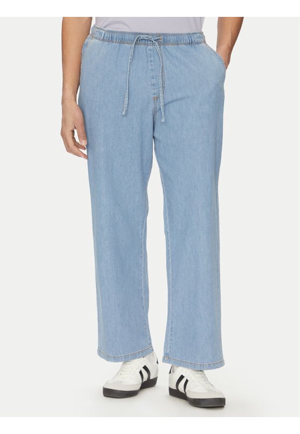 Jack & Jones - Jack&Jones Spodnie materiałowe Bill 12270255 Niebieski Relaxed Fit. Kolor: niebieski. Materiał: bawełna