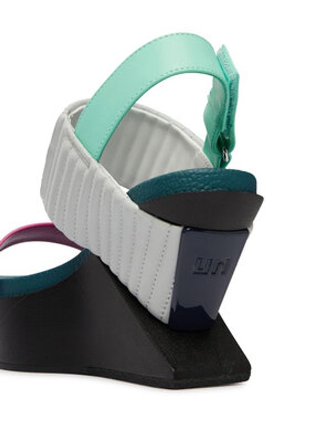United Nude Sandały Delta Wedge Puffier 10988958188 Kolorowy. Materiał: skóra. Wzór: kolorowy