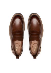 Clarks Mokasyny Aldwin Step 26178430 Brązowy. Kolor: brązowy. Materiał: skóra #3