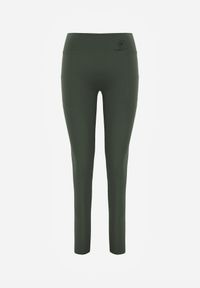 Renee - Ciemnozielone Legginsy Basic z Modelującą Wstawką w Pasie Liacan. Okazja: na co dzień. Kolor: zielony. Długość: krótkie. Styl: casual #8