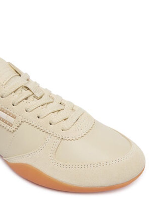 Tommy Jeans Sneakersy Tj Ballet Sneaker EN0EN03059 Beżowy. Kolor: beżowy. Materiał: skóra