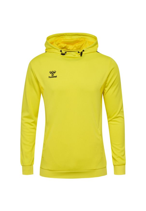 Poliestrowa bluza z kapturem Hummel Authentic. Typ kołnierza: kaptur. Kolor: żółty. Materiał: poliester. Sport: fitness