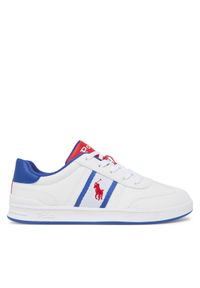 Polo Ralph Lauren Sneakersy Heritage Court III T-Toe RL02475103 Biały. Kolor: biały. Materiał: skóra
