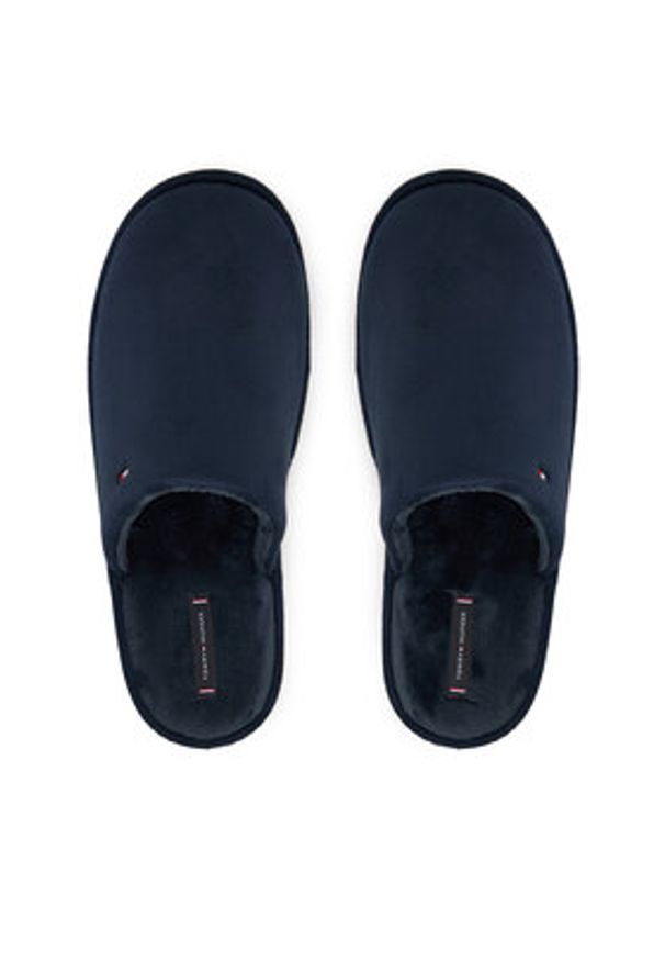 TOMMY HILFIGER - Tommy Hilfiger Kapcie Core Flag House FM0FM05565 Granatowy. Kolor: niebieski. Materiał: materiał