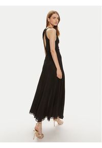 TwinSet - TWINSET Sukienka wieczorowa 241TT2090 Czarny Regular Fit. Kolor: czarny. Materiał: wiskoza. Styl: wizytowy #5