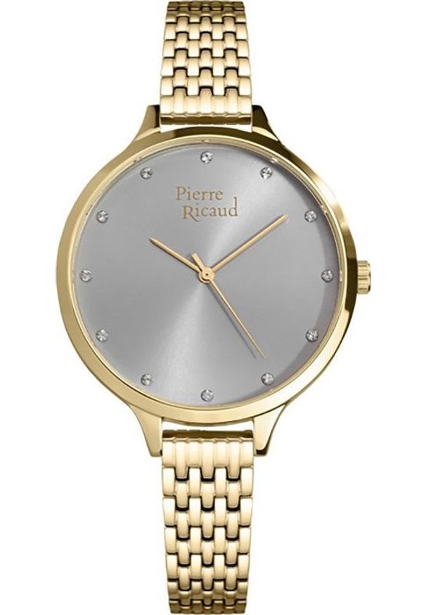 Zegarek Pierre Ricaud Zegarek damski Pierre Ricaud P22002.1147Q CYRKONIE złoty. Kolor: złoty