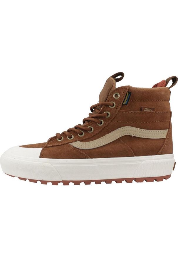 Vans - Buty VANS MTE SK8-HI WATERPROOF Brązowy. Kolor: brązowy. Materiał: syntetyk, tkanina, skóra. Model: Vans SK8