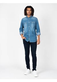 Pepe Jeans Jeansy "Finsbury" | PM200338WP44 | Finsbury | Mężczyzna | Granatowy. Stan: obniżony. Kolor: niebieski. Wzór: haft, aplikacja