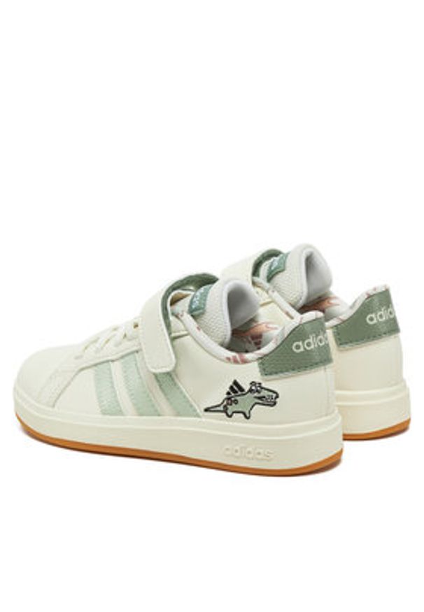 Adidas - adidas Sneakersy Dino Grand Court 2.0 JI3896 Biały. Kolor: biały. Materiał: materiał