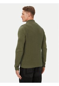 Aeronautica Militare Sweter 262MA1572UL00409 Khaki Regular Fit. Kolor: brązowy. Materiał: bawełna #5