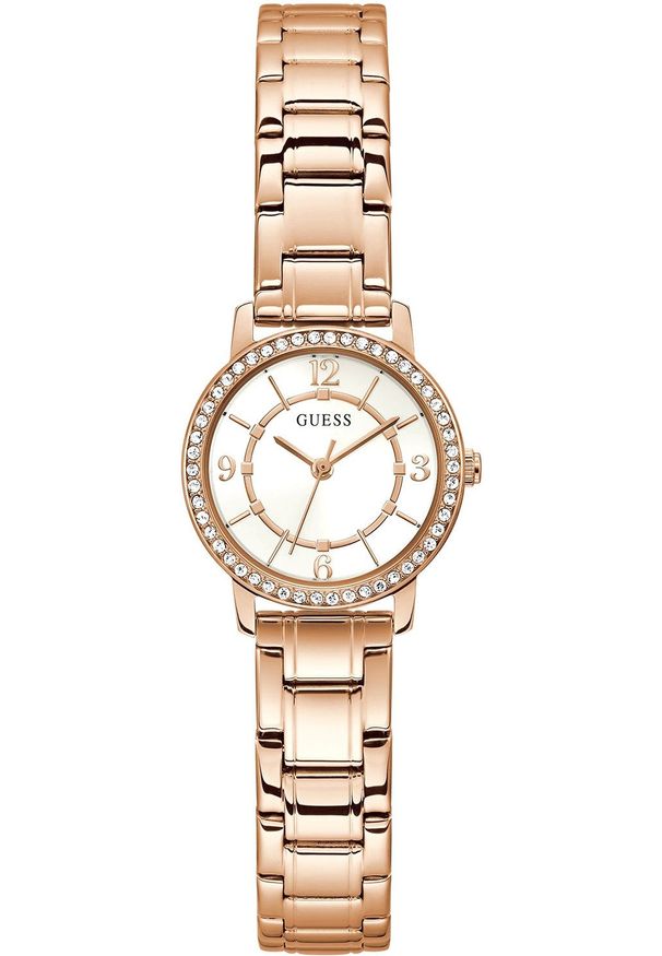 Zegarek damski Guess GW0468L3 różowe złoto. Kolor: złoty, wielokolorowy, różowy