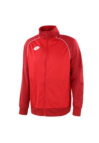 Bluza piłkarska dla dzieci LOTTO JR DELTA PLUS. Kolor: czerwony. Szerokość buta: średnie. Sport: piłka nożna
