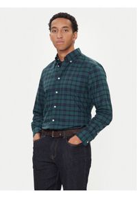 TOMMY HILFIGER - Tommy Hilfiger Koszula MW0MW41493 Zielony Regular Fit. Kolor: zielony. Materiał: bawełna