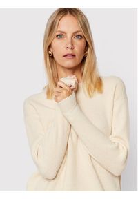 Max Mara Leisure Sweter Mirna 33660326 Beżowy Regular Fit. Kolor: beżowy. Materiał: wełna #4