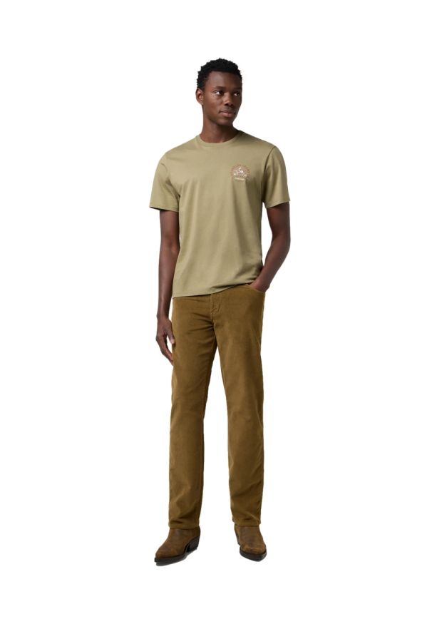 Wrangler - MESKA KOSZULKA WRANGLER SMALL GRAPHIC TEE ALOE 112371473