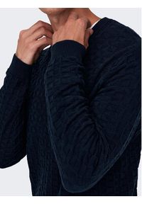 Only & Sons Sweter 22026559 Granatowy Regular Fit. Kolor: niebieski. Materiał: syntetyk #6