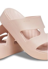 Crocs Klapki Getaway Platform H-Strap 209409 Écru. Kolor: kremowy. Obcas: na platformie #3
