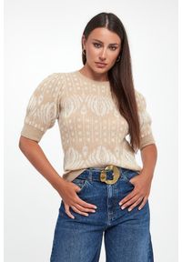 Sweter damski wełniany Kathe JOOP!. Materiał: wełna