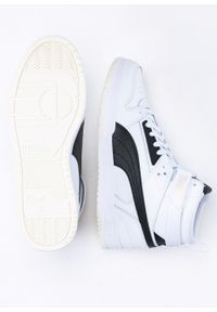 Sneakersy unisex białe Puma RBD Game. Okazja: na co dzień, na spacer. Zapięcie: rzepy. Kolor: biały. Materiał: guma, syntetyk, materiał, skóra. Szerokość cholewki: normalna. Wzór: paski. Sport: turystyka piesza, koszykówka #4