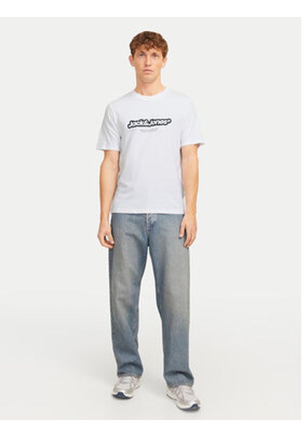 Jack & Jones - Jack&Jones T-Shirt Vesterbro 12265740 Biały Relaxed Fit. Kolor: biały. Materiał: bawełna