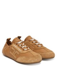 Elisabetta Franchi Sneakersy SA39G61E2 Brązowy. Kolor: brązowy. Materiał: skóra #5