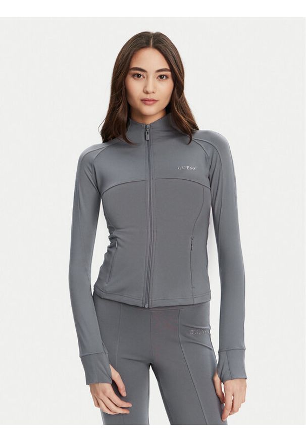 Guess Bluza V5RP17 KCD02 Szary Regular Fit. Kolor: szary. Materiał: syntetyk
