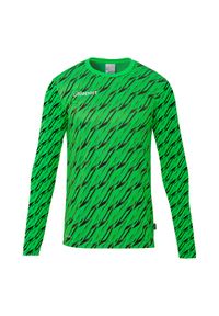 UHLSPORT - Dziecięca koszulka bramkarska z długim rękawem Uhlsport Progressive. Kolor: czarny, zielony, wielokolorowy. Długość rękawa: długi rękaw. Długość: długie. Sport: piłka nożna
