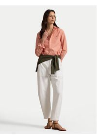 Polo Ralph Lauren Koszula 211971514502 Pomarańczowy Classic Fit. Typ kołnierza: polo. Kolor: pomarańczowy. Materiał: bawełna #5