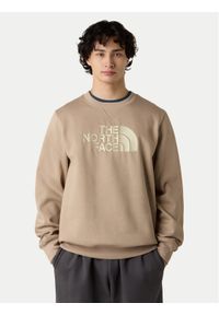 The North Face Bluza Drew Peak NF0A89EK Beżowy Regular Fit. Kolor: beżowy. Materiał: bawełna #1