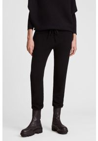 AllSaints - Spodnie. Kolor: czarny. Materiał: wełna, materiał #1