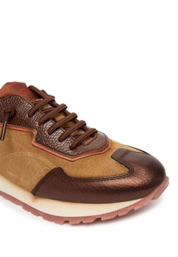 Hispanitas Sneakersy CHI254312 Brązowy. Kolor: brązowy. Materiał: skóra