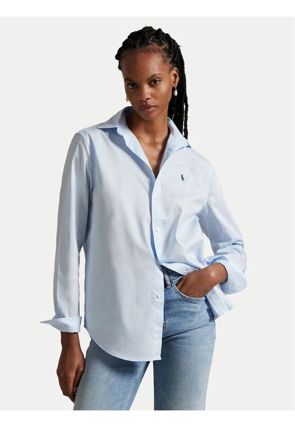Polo Ralph Lauren Koszula 211A92177003 Niebieski Classic Fit. Typ kołnierza: polo. Kolor: niebieski. Materiał: bawełna