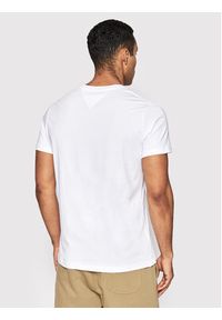 Tommy Jeans T-Shirt Essential Flag DM0DM13509 Biały Regular Fit. Kolor: biały. Materiał: bawełna