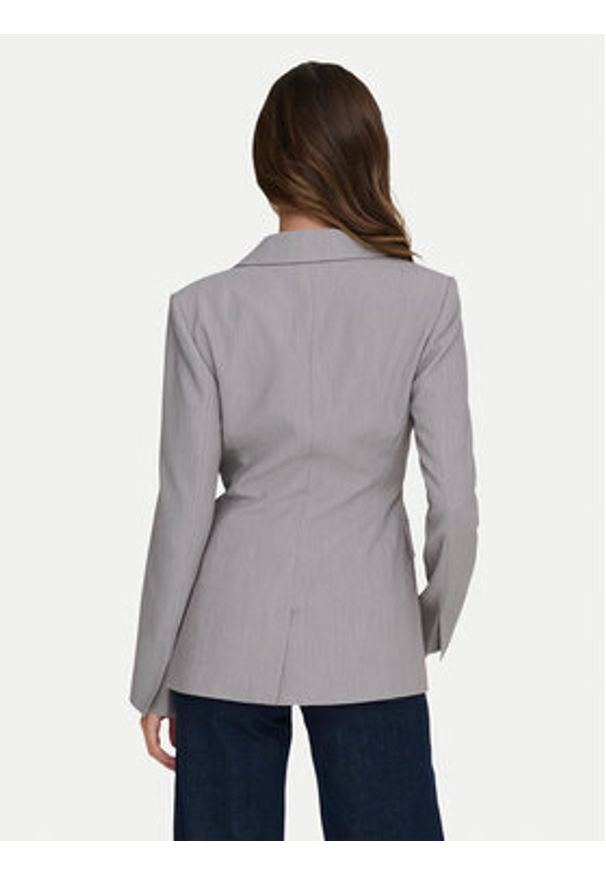 only - ONLY Marynarka Raven 15357457 Szary Slim Fit. Kolor: szary. Materiał: syntetyk