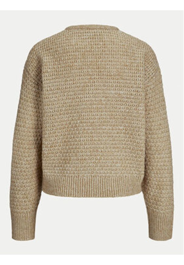 JJXX Sweter Milly 12261123 Beżowy Regular Fit. Kolor: beżowy. Materiał: syntetyk