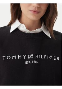 TOMMY HILFIGER - Tommy Hilfiger Bluza WW0WW47831 Czarny Regular Fit. Kolor: czarny. Materiał: bawełna #4