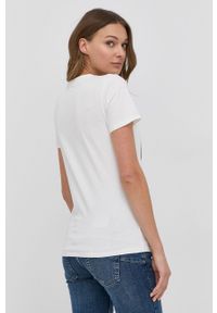 Liu Jo T-shirt TA2029.J5003 damski kolor biały. Okazja: na co dzień. Kolor: biały. Wzór: aplikacja. Styl: casual #4
