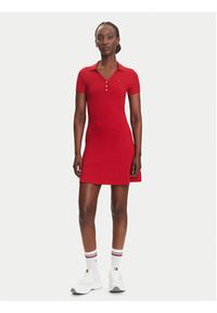 Tommy Jeans Sukienka codzienna DW0DW21172 Czerwony Regular Fit. Okazja: na co dzień. Kolor: czerwony. Materiał: bawełna. Typ sukienki: proste. Styl: casual #4
