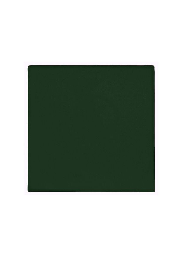 Adam Collection - Ciemnozielona gładka poszetka E319. Kolor: zielony. Wzór: gładki