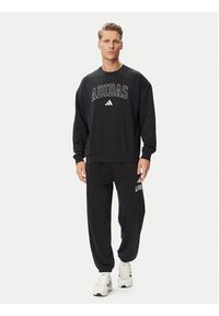 Adidas - adidas Bluza Seasonal Essentials Collegiate French Terry Crew KF4252 Czarny Regular Fit. Kolor: czarny. Materiał: bawełna #2