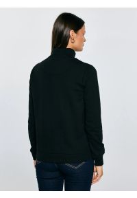 Big-Star - Bluza damska ze stójką czarna Chita 906. Typ kołnierza: kołnierzyk stójkowy. Kolor: czarny. Materiał: bawełna, żakard