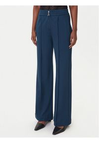 Patrizia Pepe Spodnie materiałowe 8P0813/A715 Niebieski Wide Leg. Kolor: niebieski. Materiał: wiskoza #1