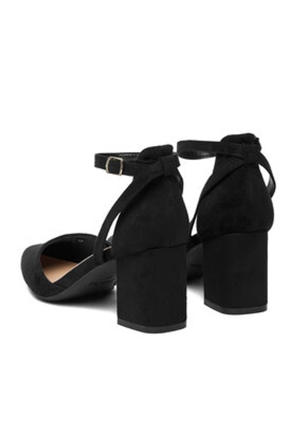 DeeZee Czółenka CEO-WSS20968-02 Czarny. Kolor: czarny. Materiał: materiał