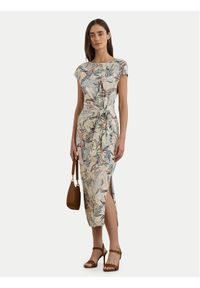 Lauren Ralph Lauren - LAUREN RALPH LAUREN Sukienka codzienna 250964087001 Kolorowy Slim Fit. Okazja: na co dzień. Materiał: bawełna. Wzór: kolorowy. Typ sukienki: proste. Styl: casual