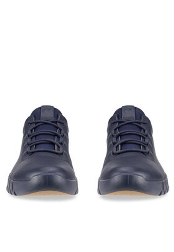 ecco - ECCO Sneakersy Gruuv M 52522401303 Granatowy. Kolor: niebieski. Materiał: skóra