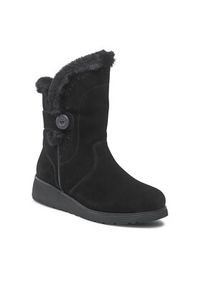 skechers - Skechers Botki Cozy Peak 49811/BLK Czarny. Kolor: czarny. Materiał: skóra, zamsz #2
