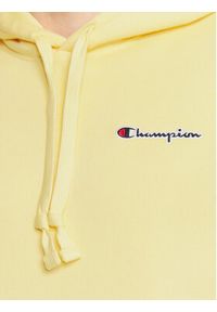 Champion Bluza Small Script Logo 217862 Żółty Regular Fit. Kolor: żółty. Materiał: bawełna #3