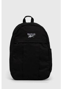 Reebok Classic plecak kolor czarny duży gładki. Kolor: czarny. Materiał: poliester. Wzór: gładki #1